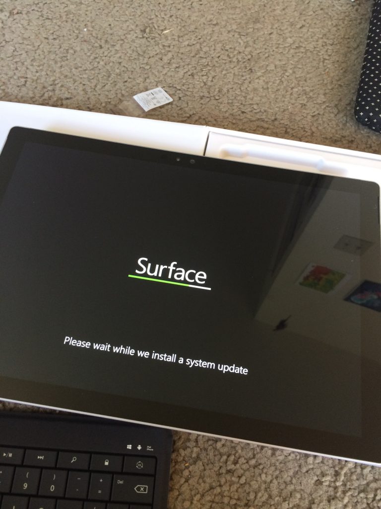 and then it did it again, and then it did it again. Four times that little progress bar filled up. With no indication of how many more times it might be intending to do this, how long it expected this to take, or what these four phases of the update were. Nice job, Windows. Good show.
