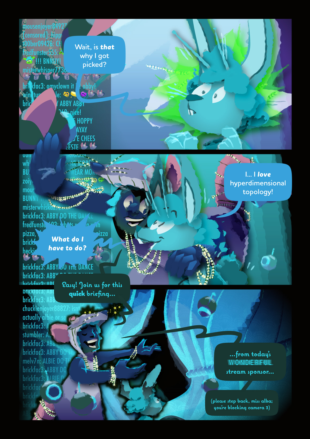 and the chat goes wild